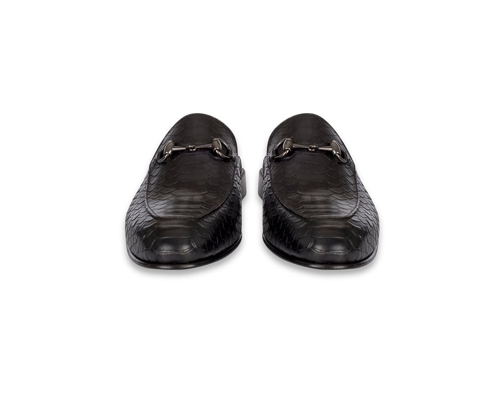 VARIO CROCO PRINTED PYTHON BLACK
