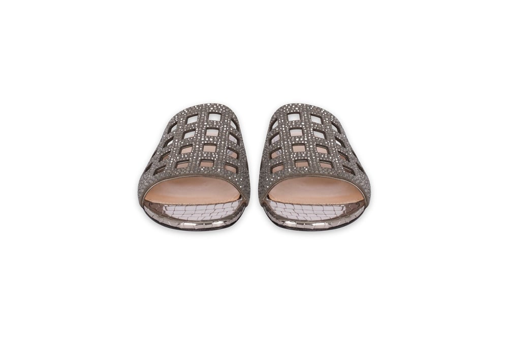 VARIO SUET GRI KROKO BRONZ HKG CRYSTAL SILVER SHADE R7256