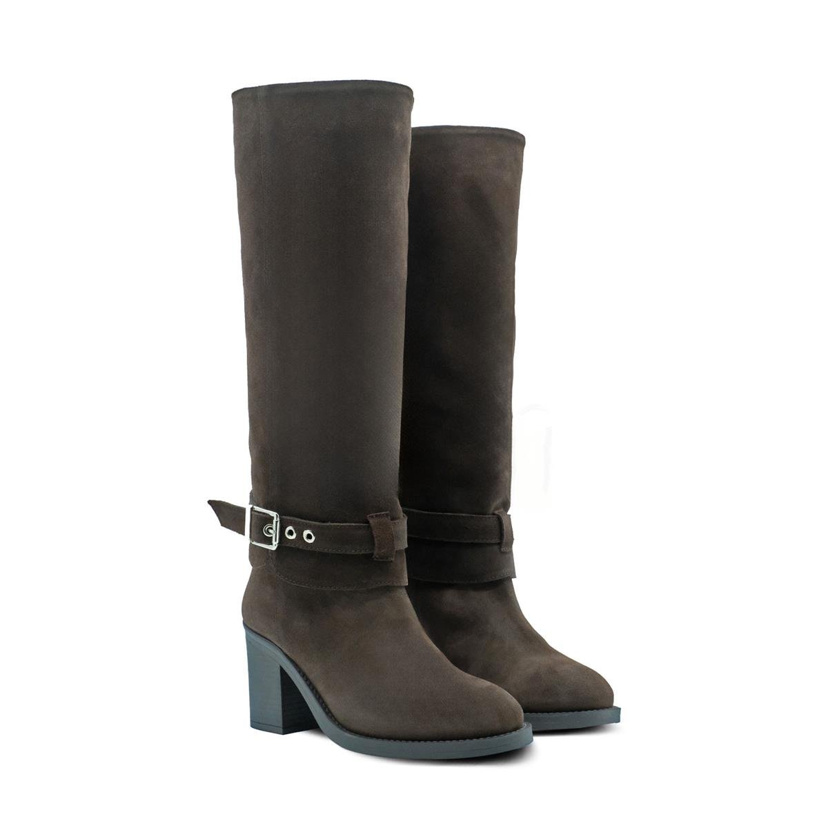 VARIO059 02VARIO Z590 YARMA SUET KAHVE 490 C63 (Split Suede Brown)