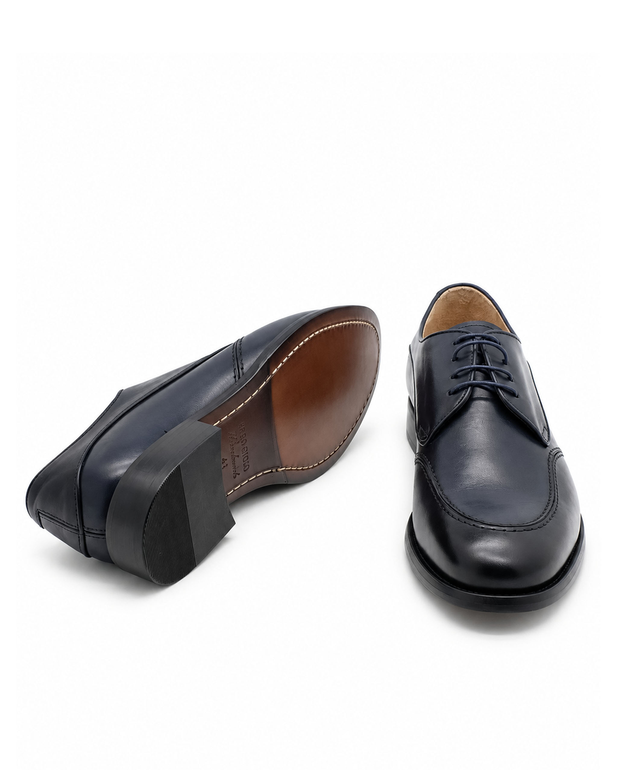 VARIO138-43VARIO Hakiki Deri Bağcıklı Erkek Ayakkabı 051 LACİVERT (Navy blue)