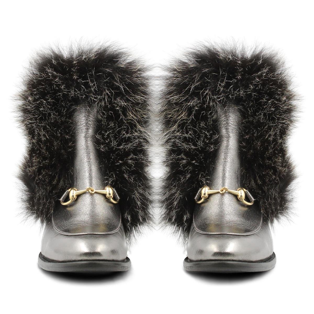 VARIO1469-2VARIO GRI METALIK / KIRÇILLI KÜRK