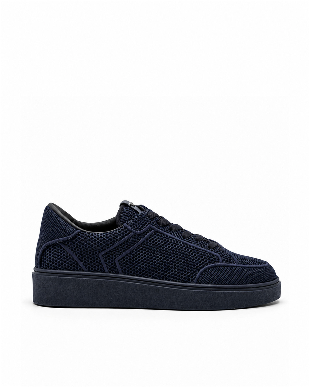 VARIO248323VARIO Örgü File Tekstil Erkek Sneaker Ayakkabı Z659 LACİVERT DERİ+LACİVERT TRİKO
