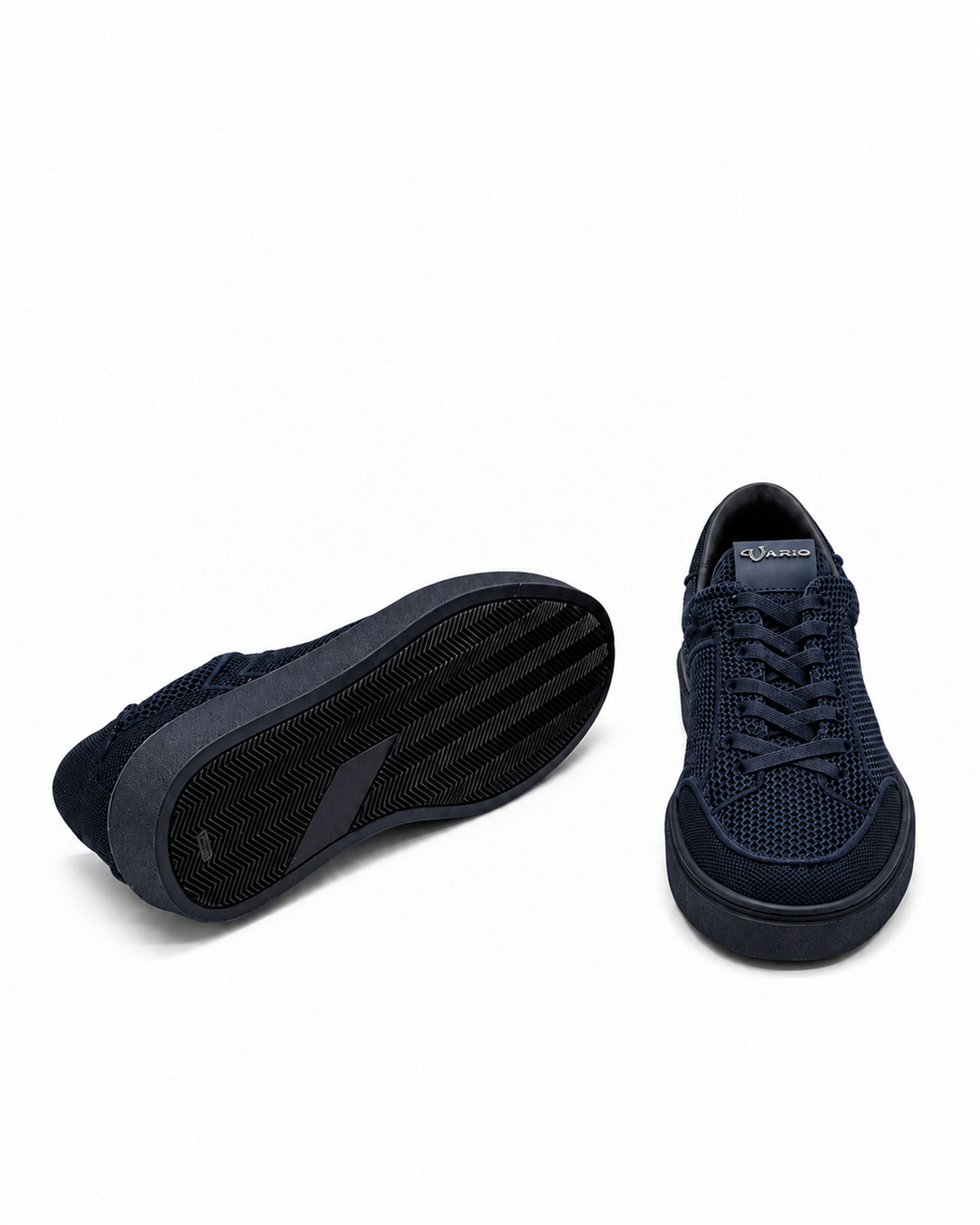 VARIO248323VARIO Örgü File Tekstil Erkek Sneaker Ayakkabı Z659 LACİVERT DERİ+LACİVERT TRİKO
