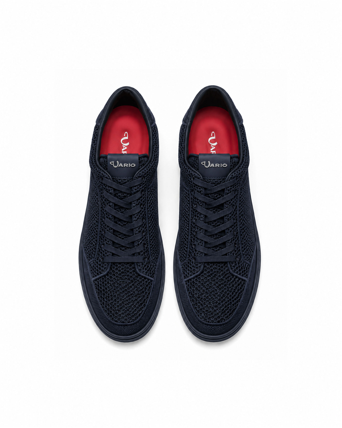 VARIO248323VARIO Örgü File Tekstil Erkek Sneaker Ayakkabı Z659 LACİVERT DERİ+LACİVERT TRİKO