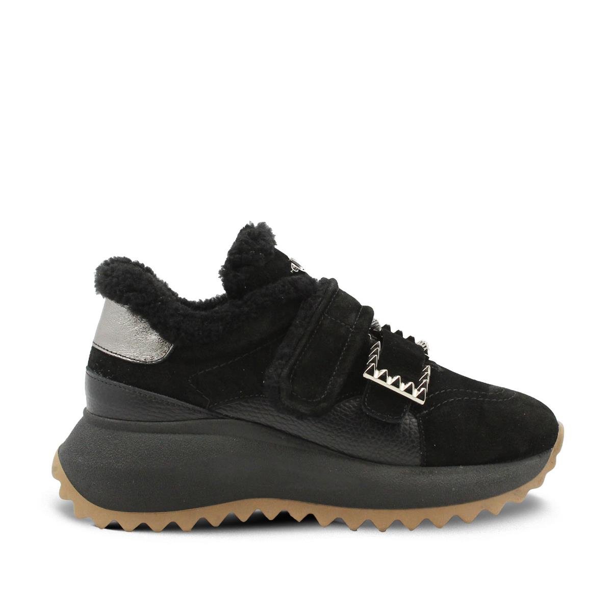 VARIO24K213VARIO SIYAH DERI/SIYAH SUET (Black Leather - Black Suede)