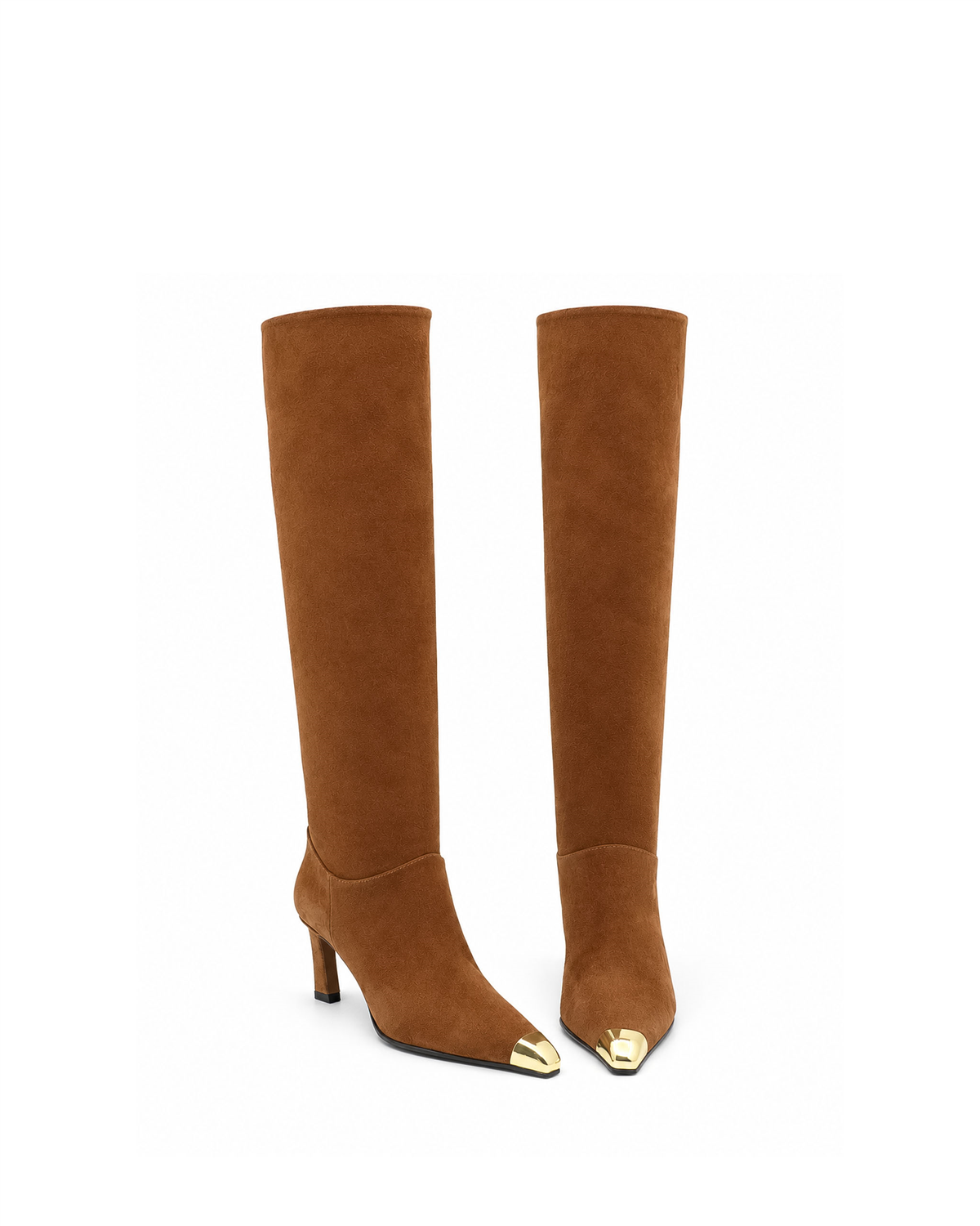 VARIO27633VARIO Hakiki Süet Deri Diz Üstü Çizme Z188 TABA SÜET (Tan Suede))
