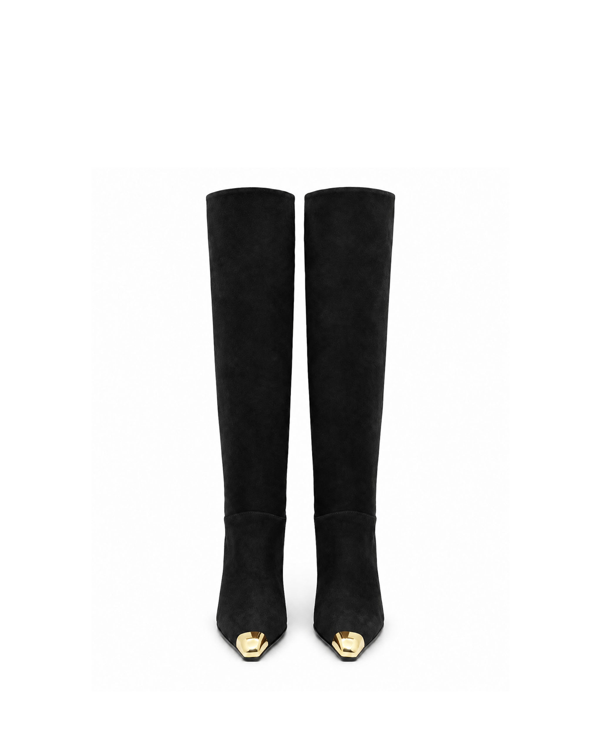 VARIO27633VARIO Hakiki Süet Deri Diz Üstü Çizme 346 SİYAH SÜET (Black Suede)