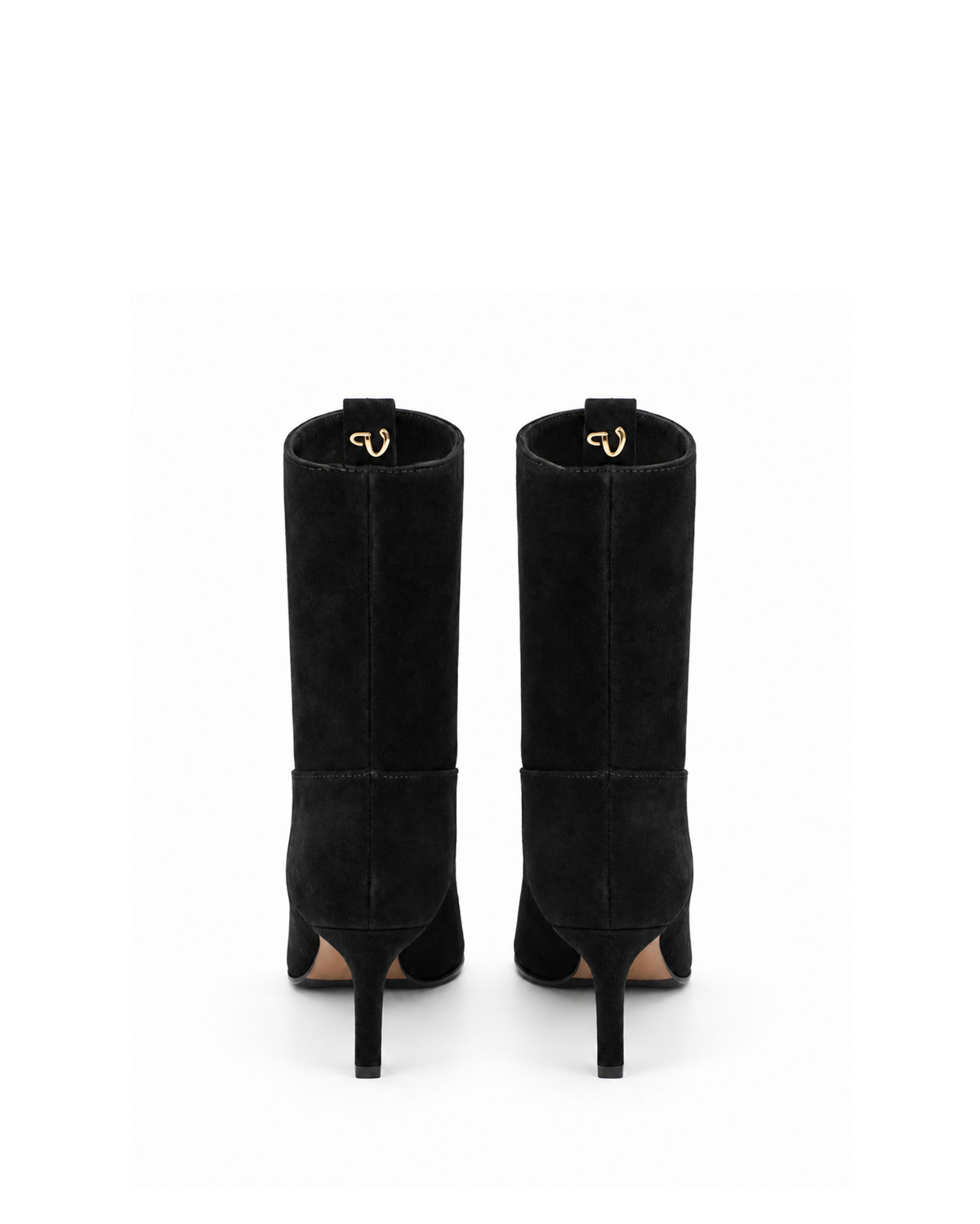 VARIO27694VARIO Hakiki Süet Deri Kadın Bot 346 SİYAH SÜET (Black Suede)