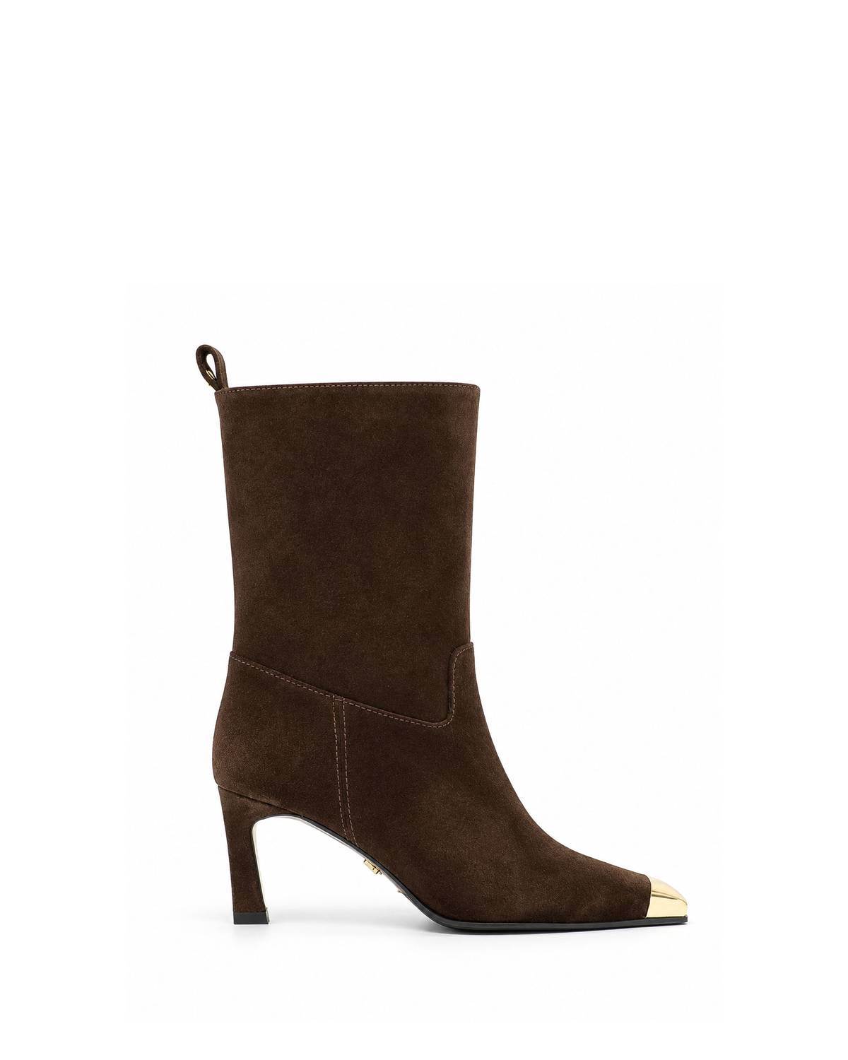 VARIO27694VARIO Hakiki Süet Deri Kadın Bot 381 KAHVE SÜET(Brown Suede)