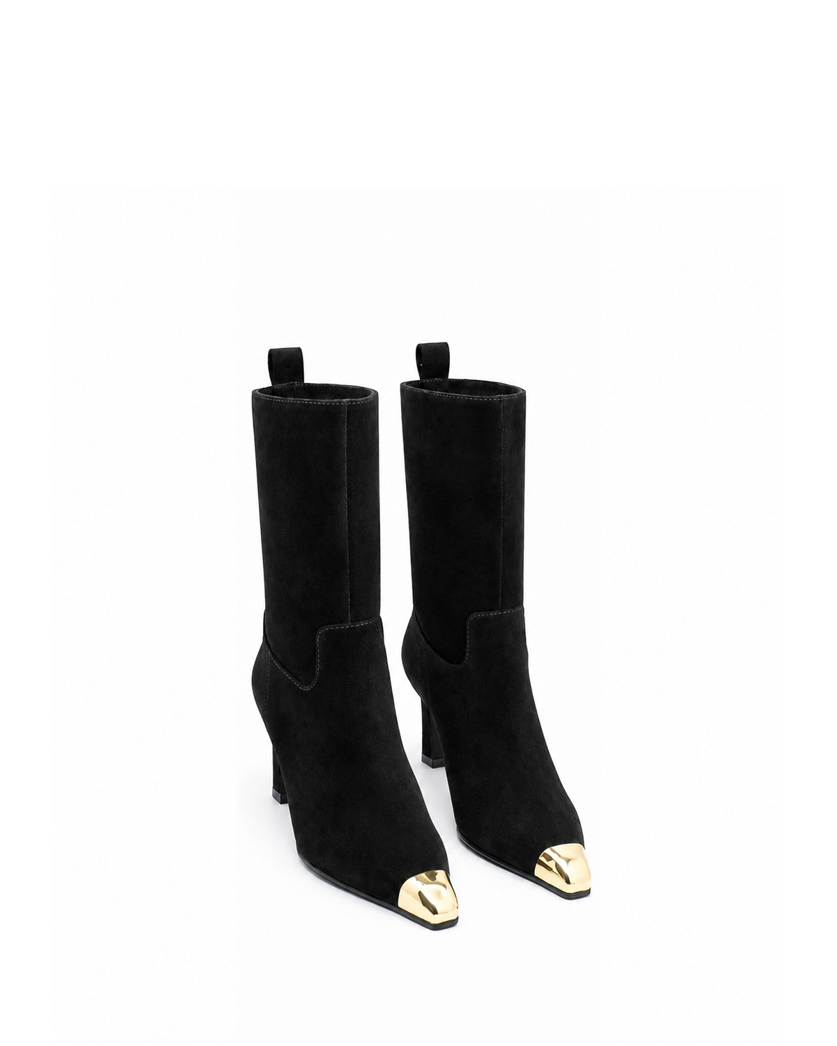 VARIO27694VARIO Hakiki Süet Deri Kadın Bot 346 SİYAH SÜET (Black Suede)