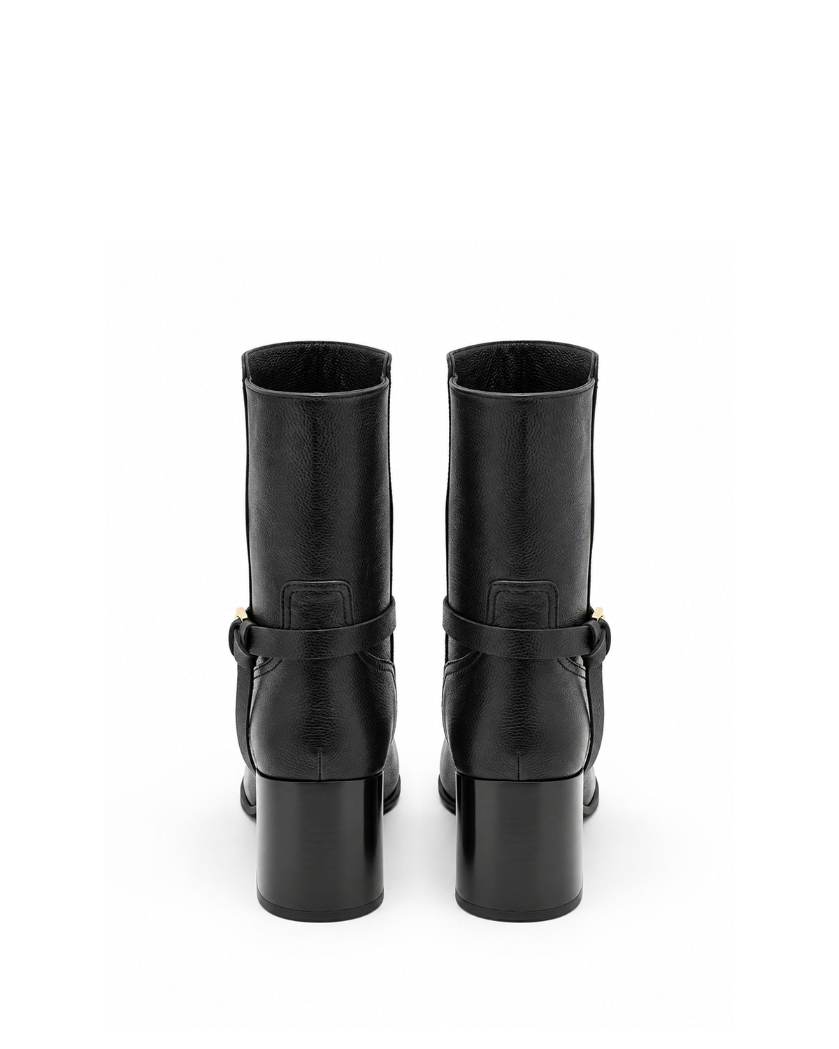 VARIO28599VARIO Hakiki Deri Kadın Bot S68 SIYAH FLOTER (Black Floater)