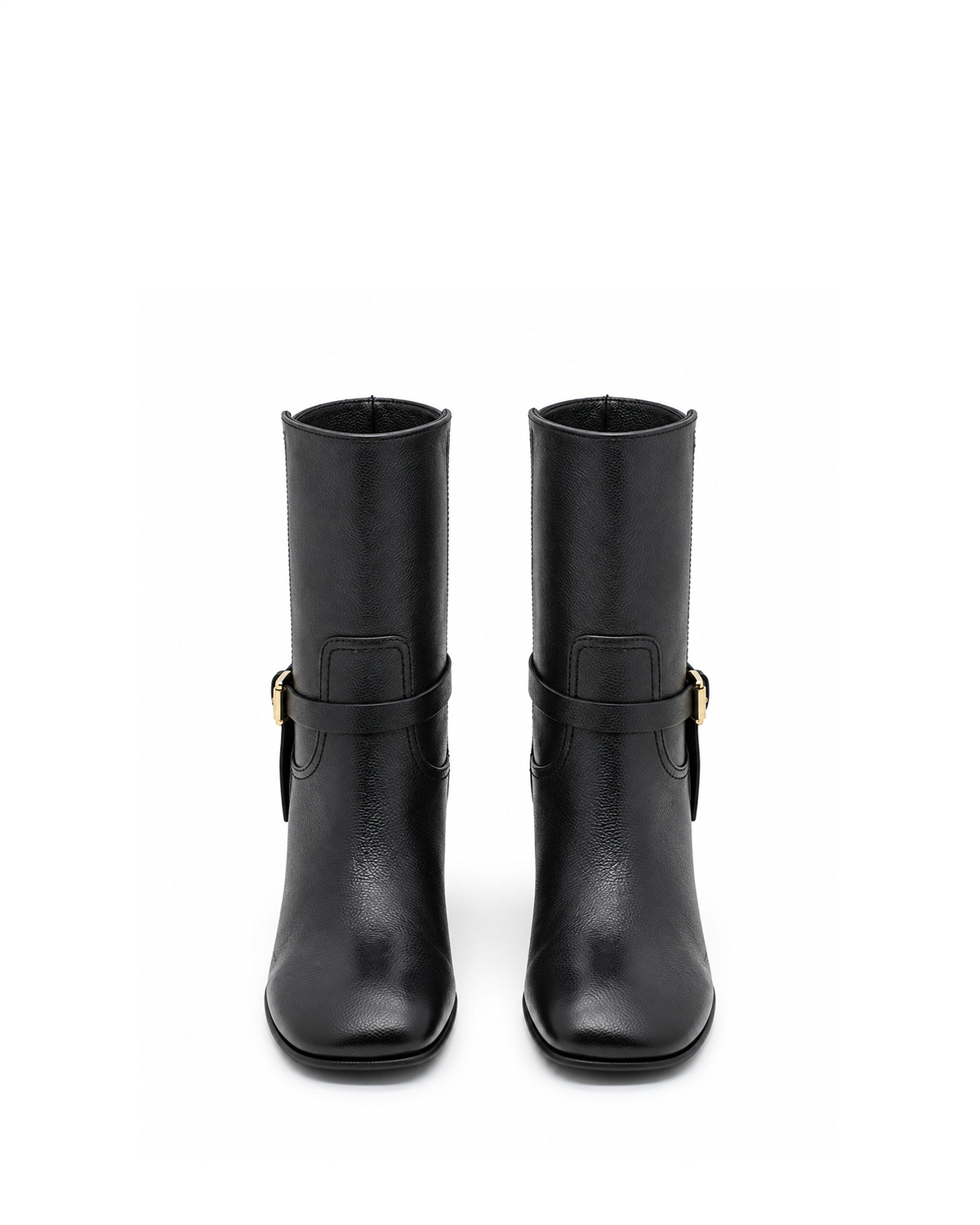 VARIO28599VARIO Hakiki Deri Kadın Bot S68 SIYAH FLOTER (Black Floater)