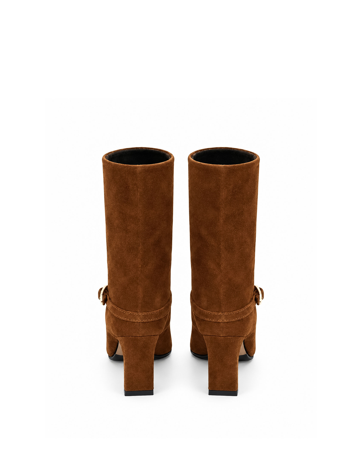 VARIO28608VARIO Hakiki Süet Fermuarsız Kadın Bot 381 KAHVE SÜET(Brown Suede)