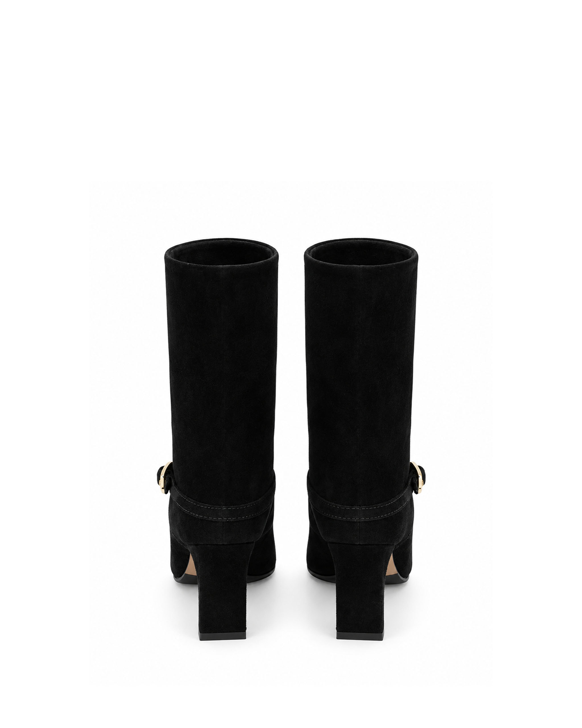 VARIO28608VARIO Hakiki Süet Fermuarsız Kadın Bot 346 SİYAH SÜET (Black Suede)