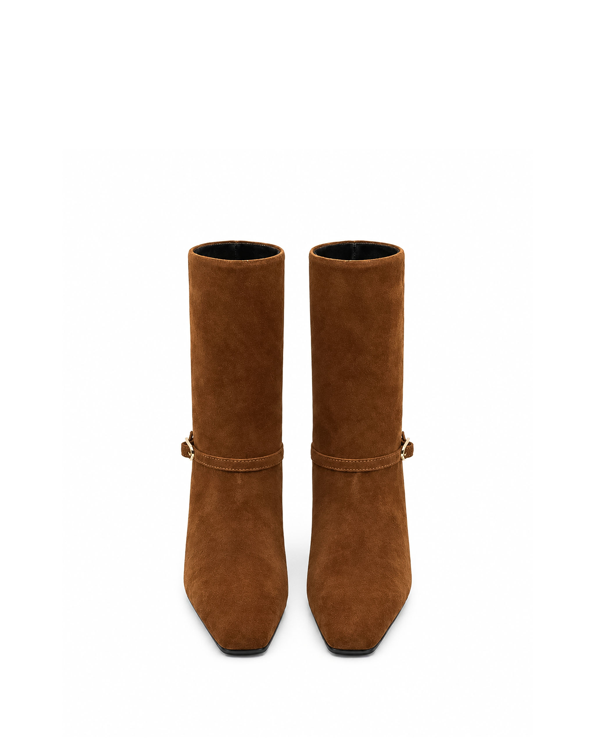VARIO28608VARIO Hakiki Süet Fermuarsız Kadın Bot 381 KAHVE SÜET(Brown Suede)