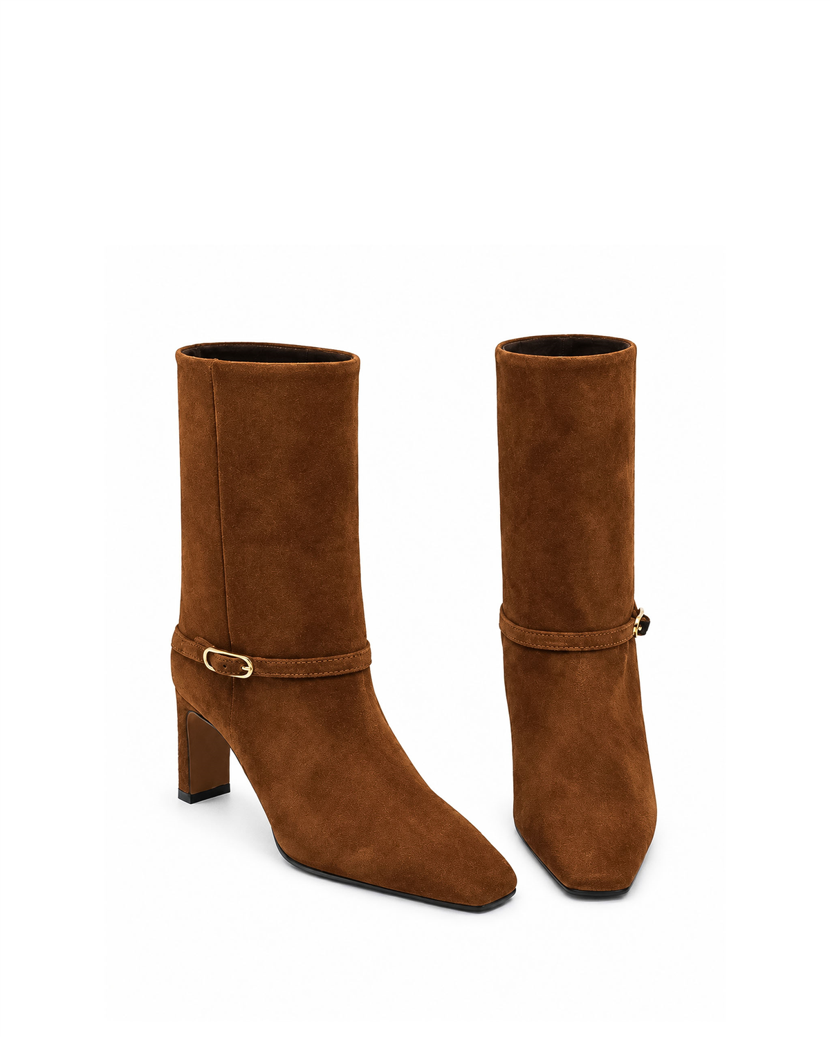 VARIO28608VARIO Hakiki Süet Fermuarsız Kadın Bot 381 KAHVE SÜET(Brown Suede)