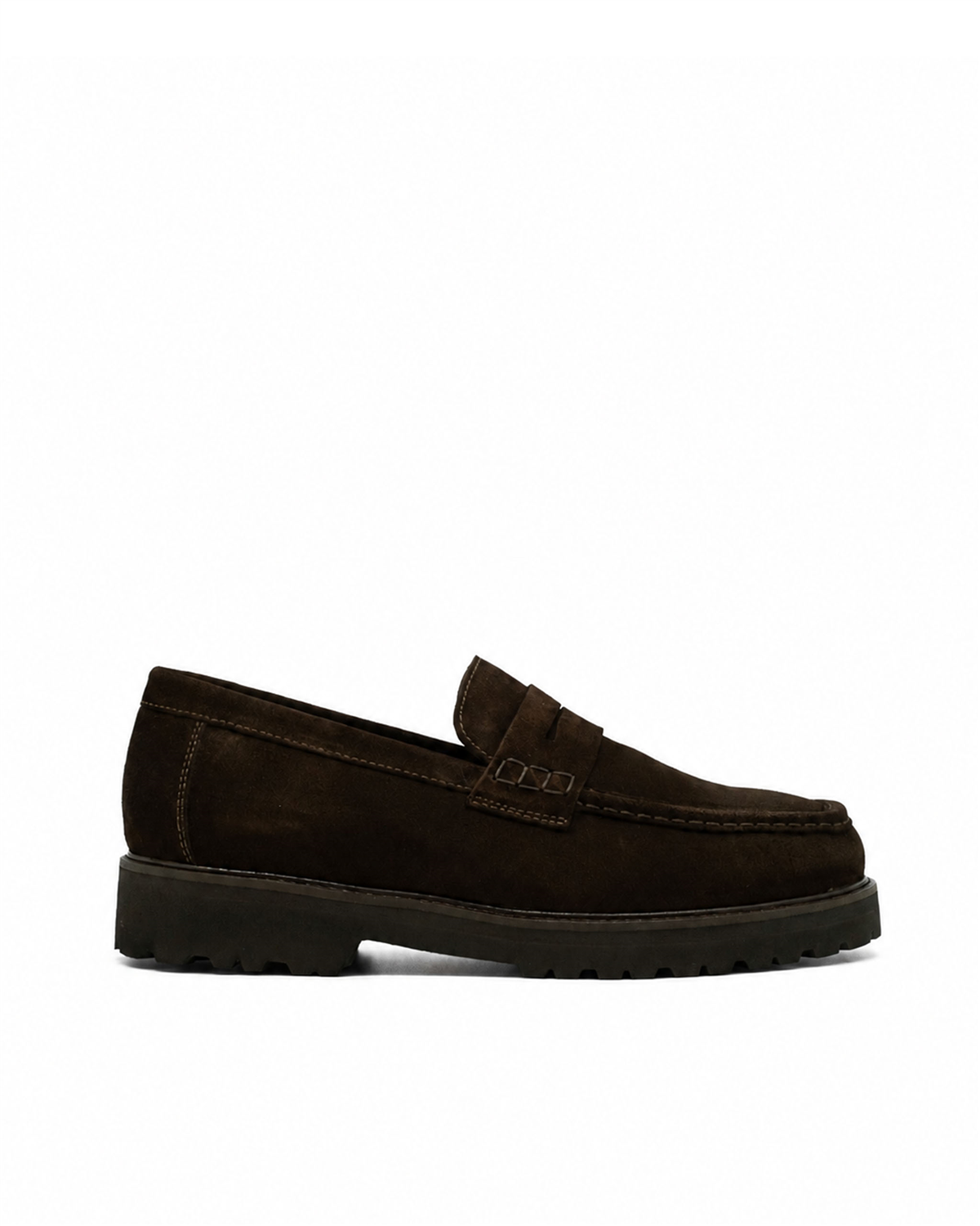 VARIO290104VARIO Hakiki Deri Erkek Loafer Ayakkabı Z590 YARMA SUET KAHVE 490 C63 (Split Suede Brown)