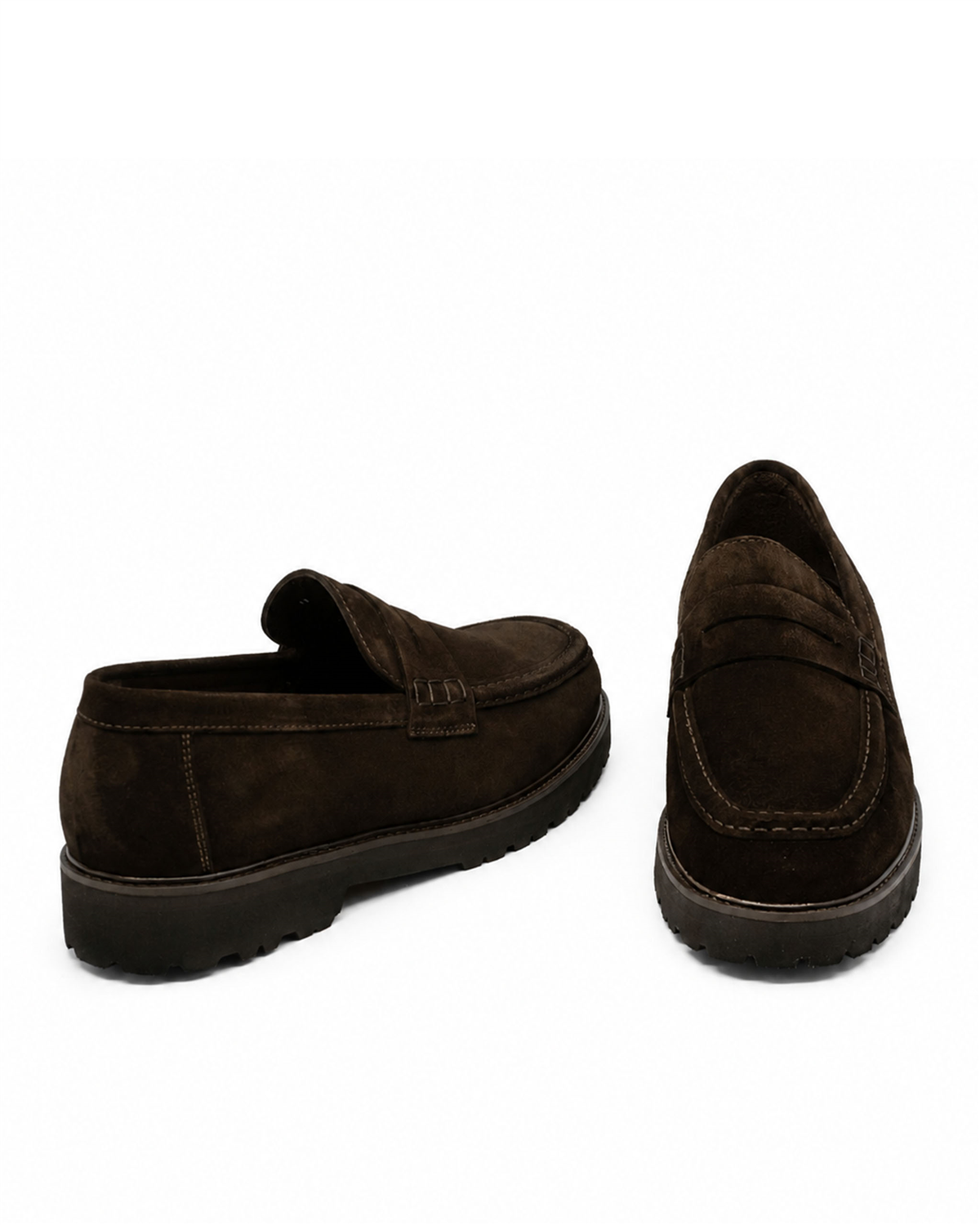 VARIO290104VARIO Hakiki Deri Erkek Loafer Ayakkabı Z590 YARMA SUET KAHVE 490 C63 (Split Suede Brown)
