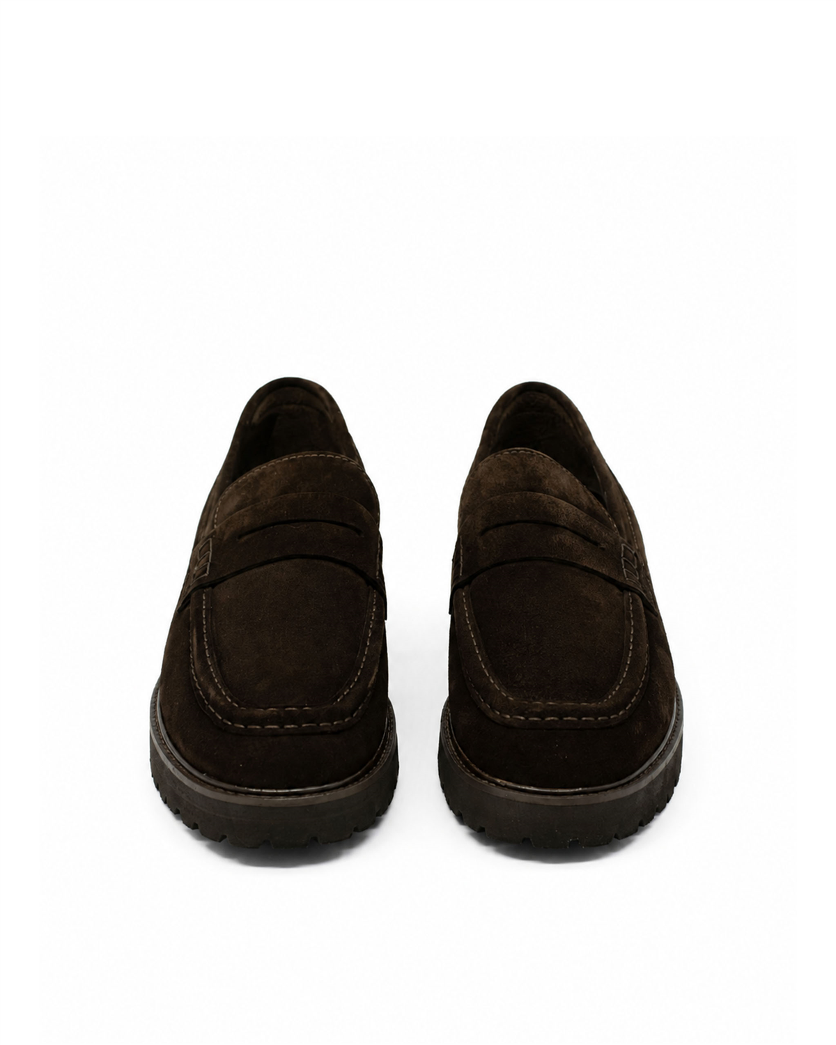 VARIO290104VARIO Hakiki Deri Erkek Loafer Ayakkabı Z590 YARMA SUET KAHVE 490 C63 (Split Suede Brown)