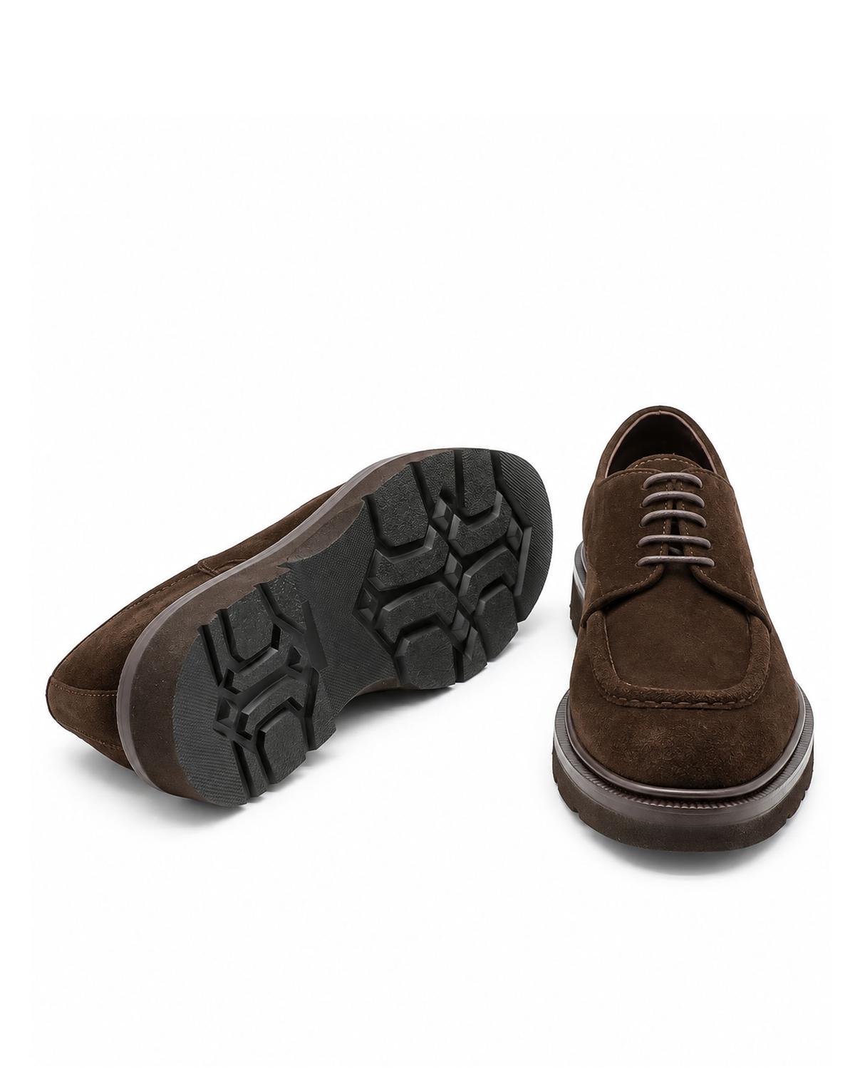 VARIO3571VARIO Hakiki Deri Bağcıklı Erkek Ayakkabı 381 KAHVE SÜET(Brown Suede)