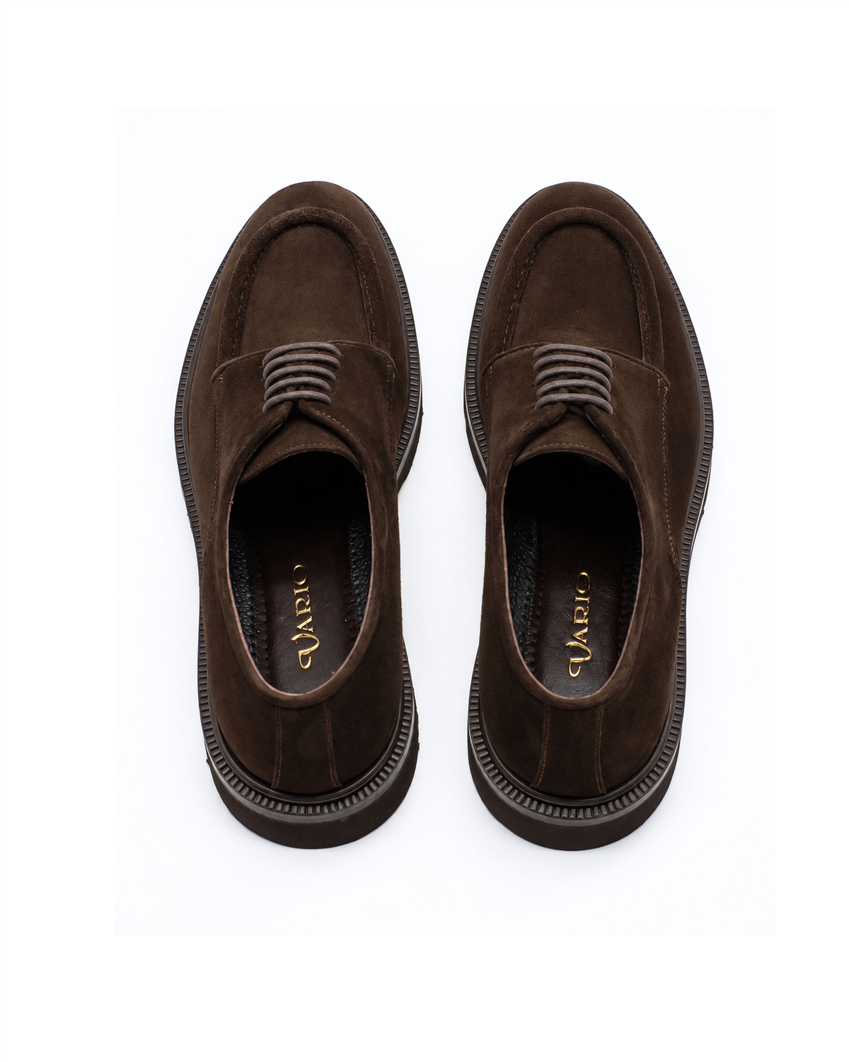 VARIO3571VARIO Hakiki Deri Bağcıklı Erkek Ayakkabı 381 KAHVE SÜET(Brown Suede)