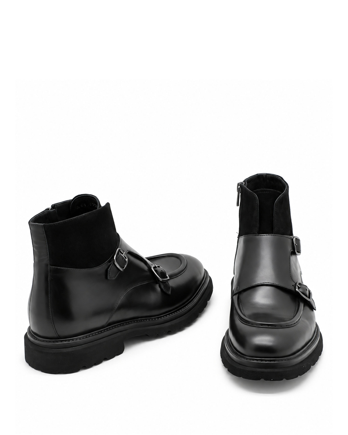 VARIO400-51VARIO Hakiki Deri Fermuarlı Erkek Bot 053 SIYAH (Black)