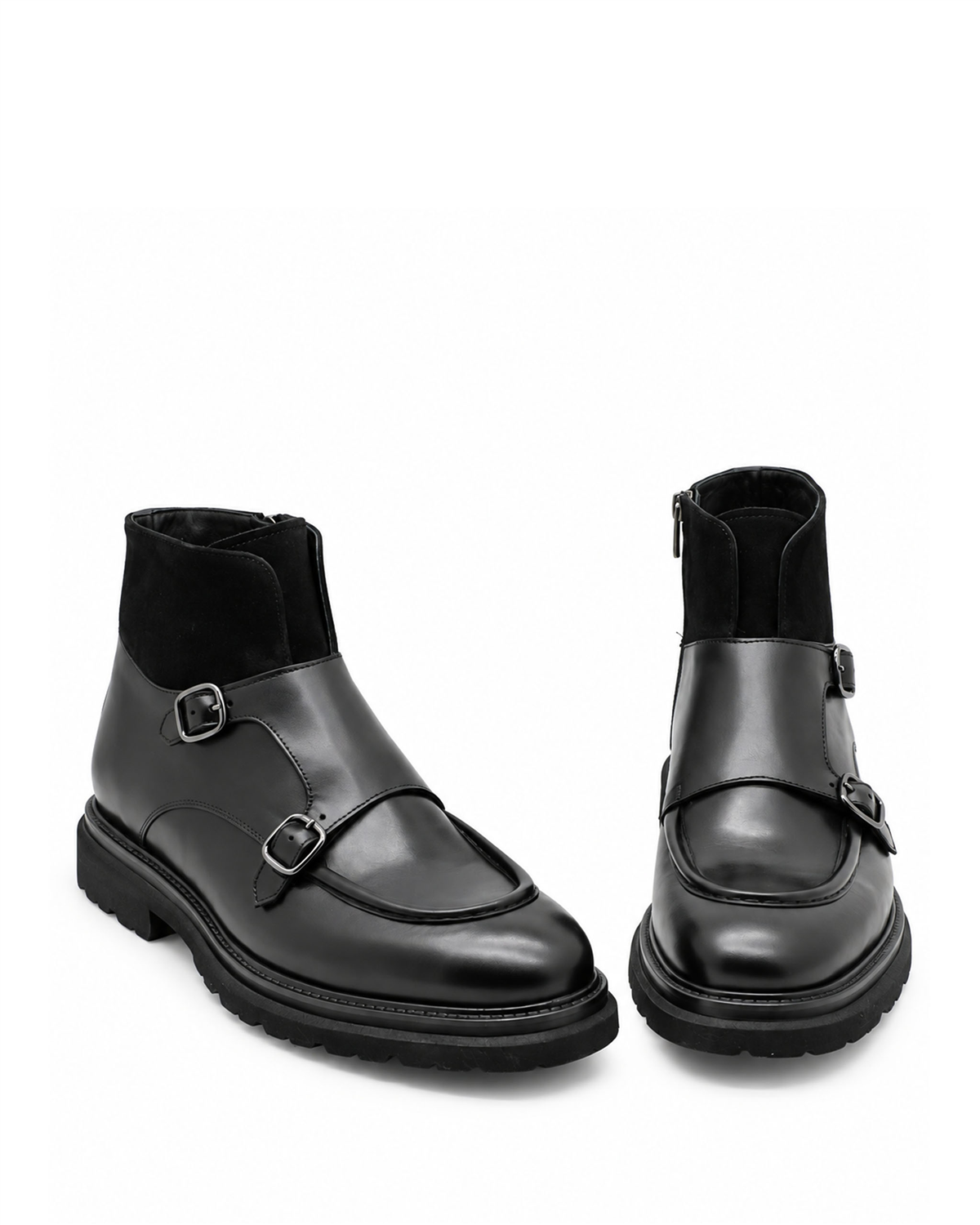 VARIO400-51VARIO Hakiki Deri Fermuarlı Erkek Bot 053 SIYAH (Black)