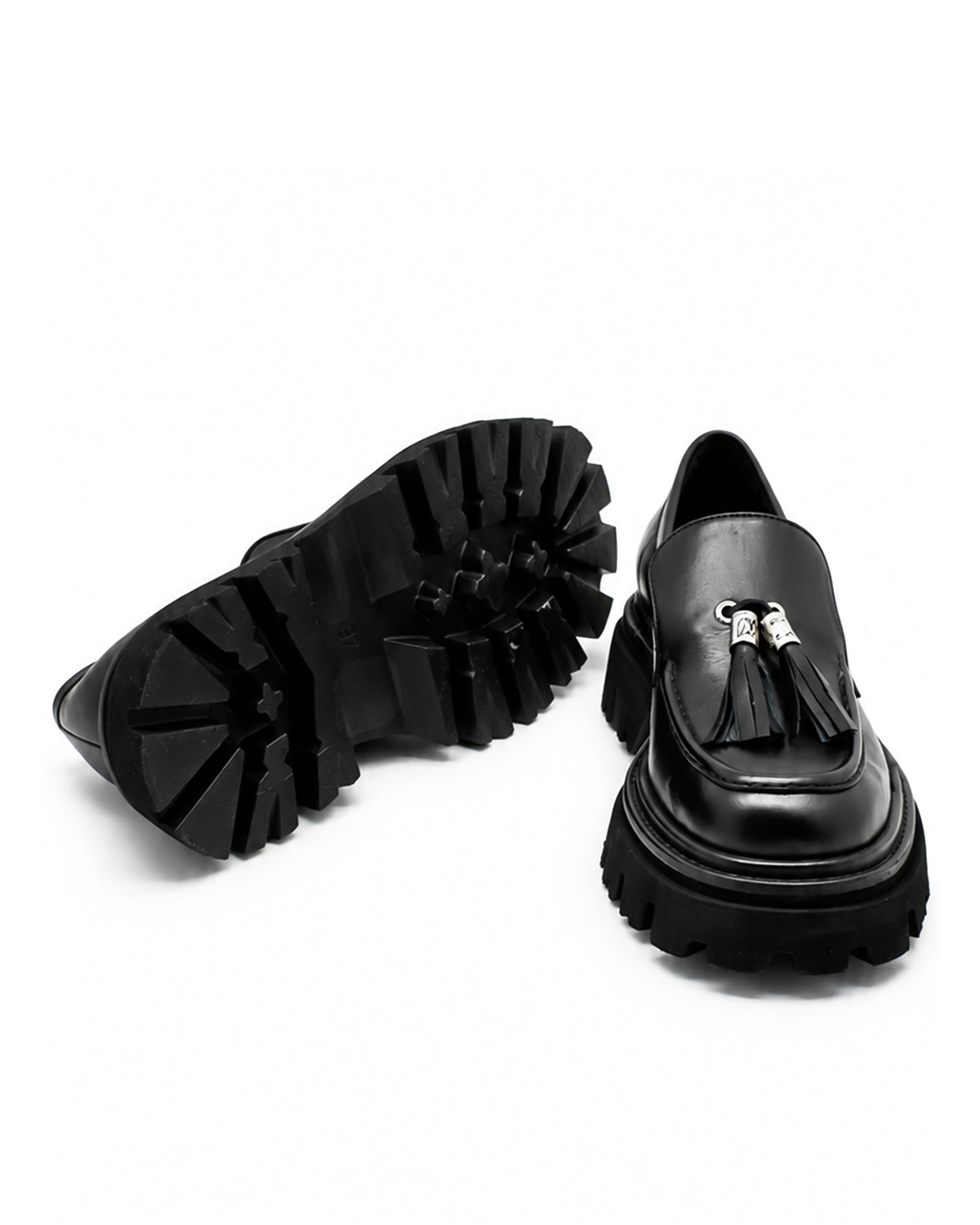 VARIO4249VARIO Hakiki Deri Kalın Taban Ayakkabı 053 SIYAH (Black)