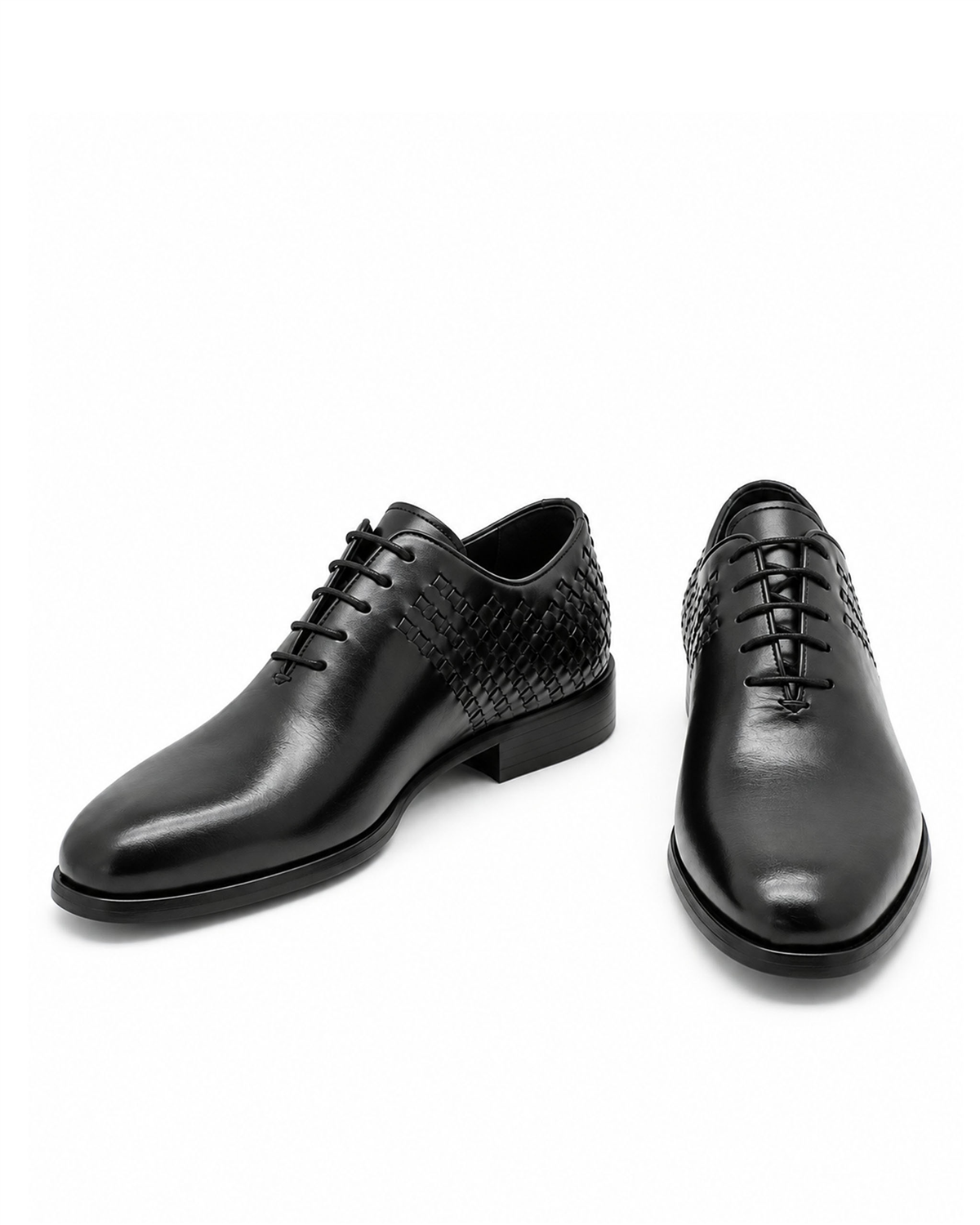 VARIO449-02VARIO Hakiki Deri Erkek Ayakkabı Z139 Siyah Örgü (Black Knitting)