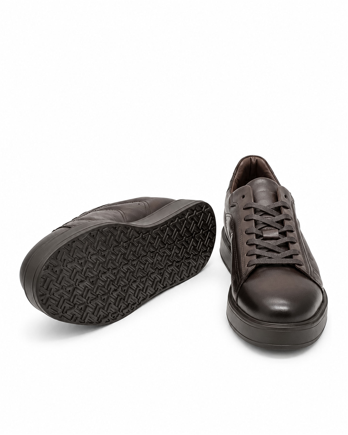 VARIO482-01VARIO Hakiki Deri Siyah Sneaker 165 KAHVE (BROWN)