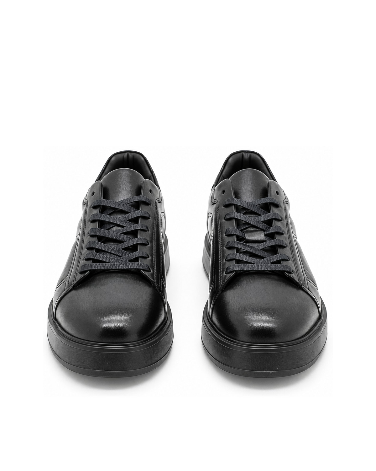 VARIO482-01VARIO Hakiki Deri Siyah Sneaker 053 SIYAH (Black)