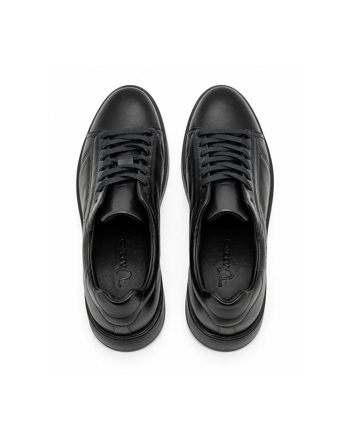 VARIO482-01VARIO Hakiki Deri Siyah Sneaker 053 SIYAH (Black)