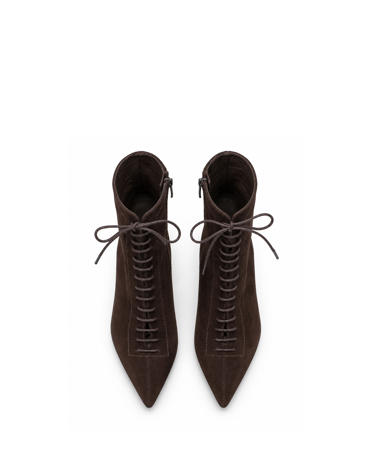 VARIO6526VARIO Hakiki Süet Deri Kadın Bot 381 KAHVE SÜET(Brown Suede)