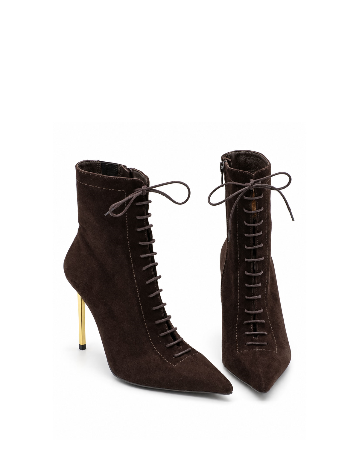 VARIO6526VARIO Hakiki Süet Deri Kadın Bot 381 KAHVE SÜET(Brown Suede)