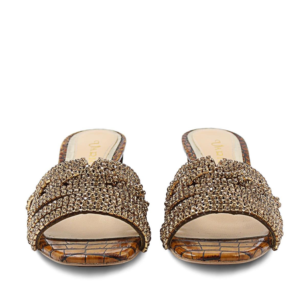 VARIO8895VARIO KAHVE BASKI KROKO (Brown print croco)