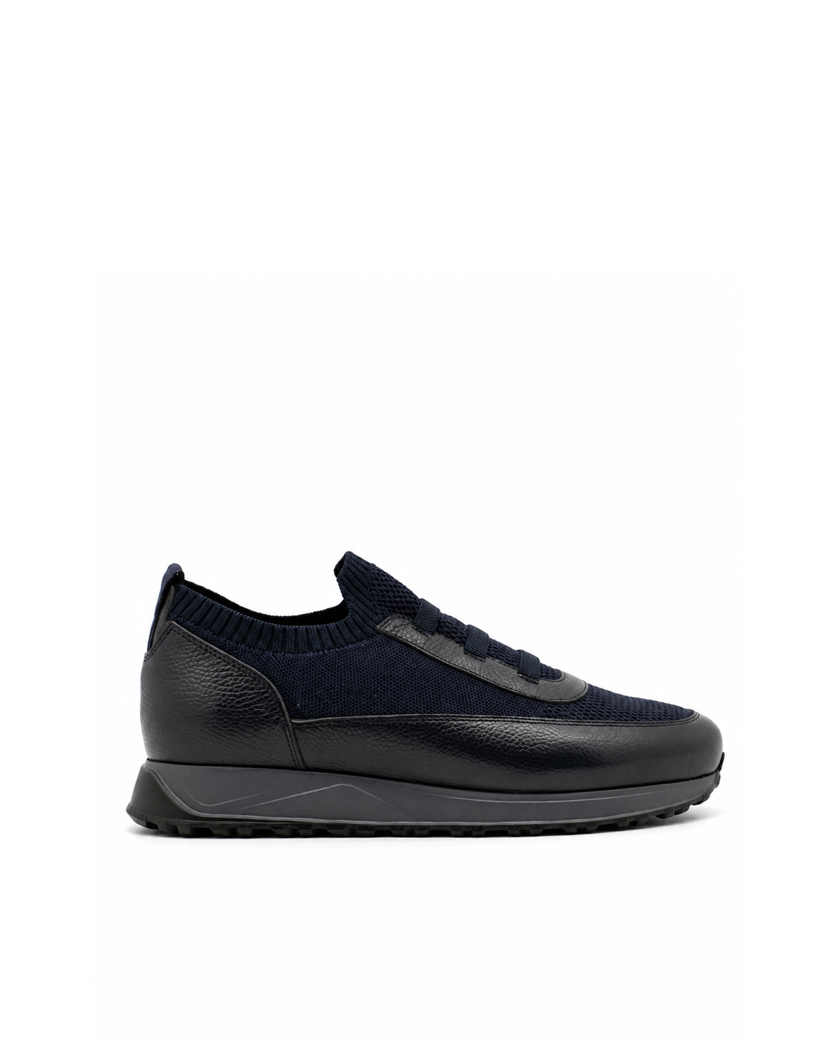 VARIO97680VARIO Hakiki Deri Erkek Sneaker Ayakkabı Z659 LACİVERT DERİ+LACİVERT TRİKO