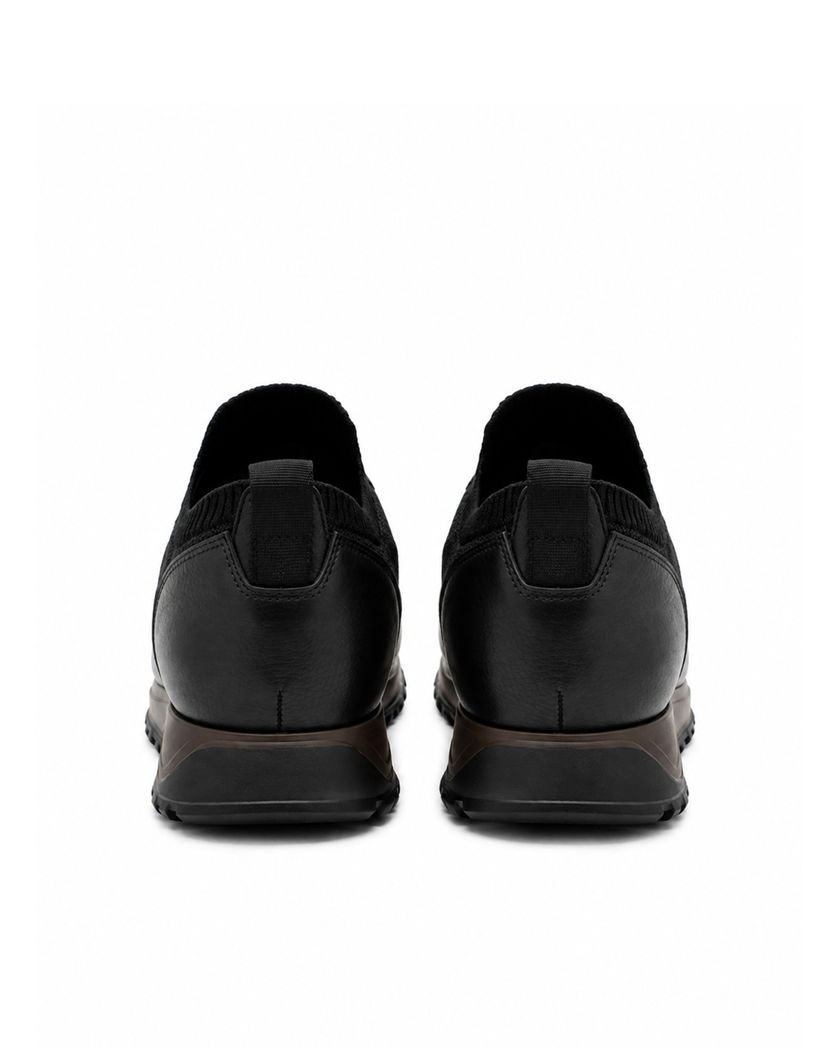VARIO97680VARIO Hakiki Deri Erkek Sneaker Ayakkabı Z658 SİYAH DERİ+SİYAH TRİKO