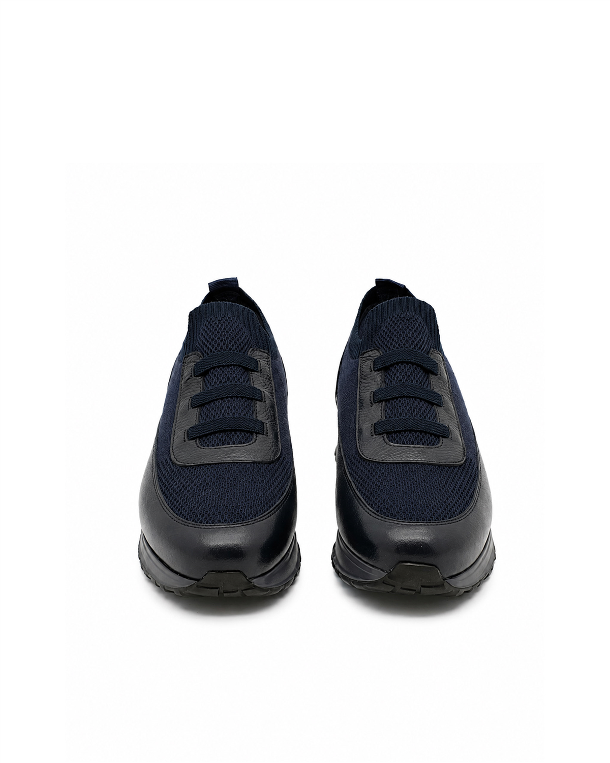 VARIO97680VARIO Hakiki Deri Erkek Sneaker Ayakkabı Z659 LACİVERT DERİ+LACİVERT TRİKO
