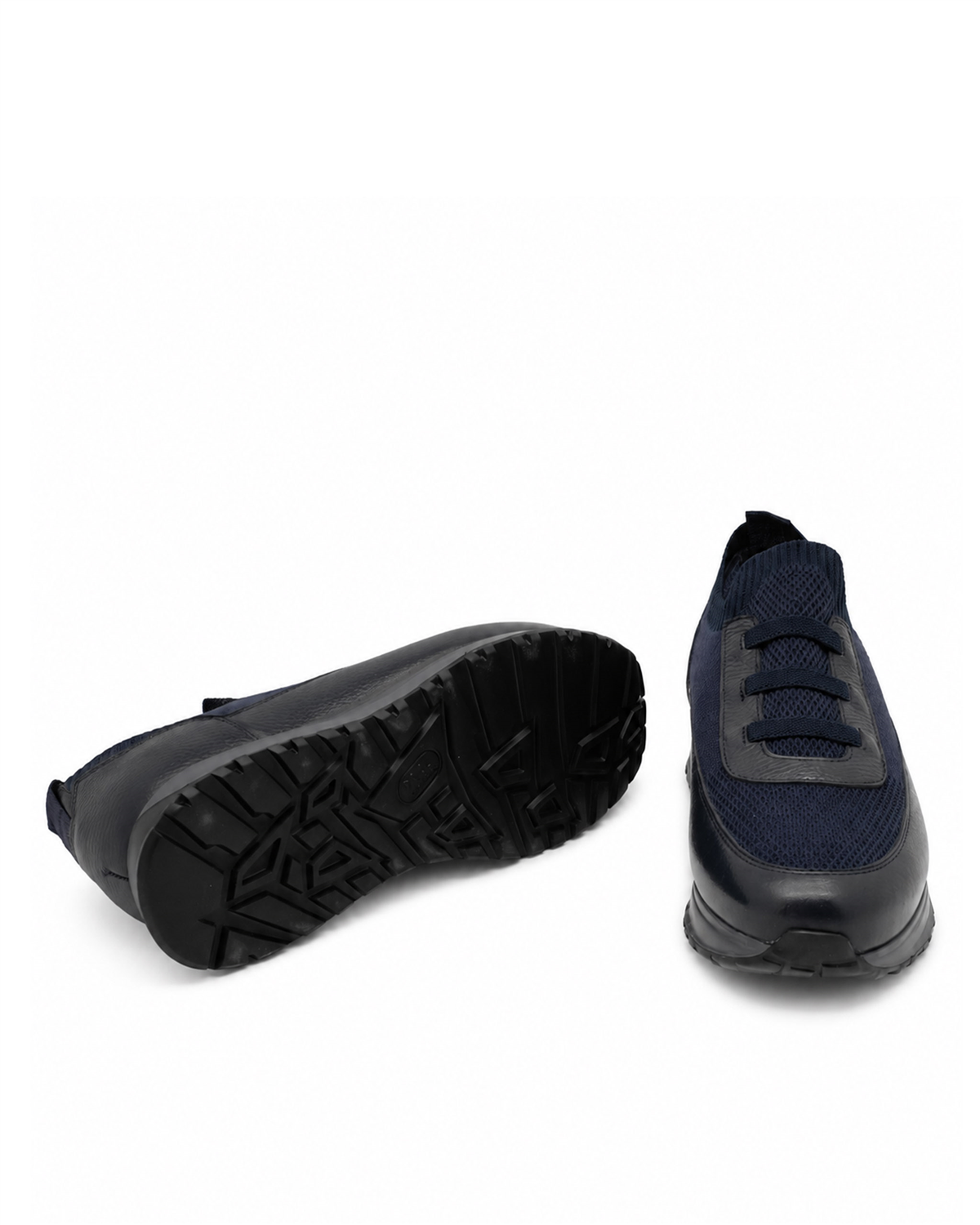 VARIO97680VARIO Hakiki Deri Erkek Sneaker Ayakkabı Z659 LACİVERT DERİ+LACİVERT TRİKO