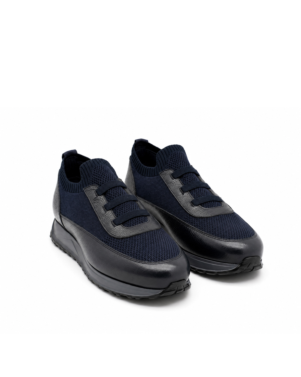 VARIO97680VARIO Hakiki Deri Erkek Sneaker Ayakkabı Z659 LACİVERT DERİ+LACİVERT TRİKO