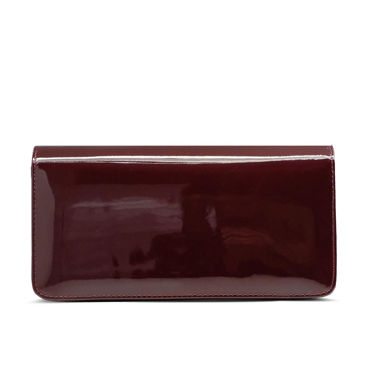 VARIOCNT032VARIO Taşlı Kadın Çanta S25 BORDO RUGAN (Burgundy Patent Leather)