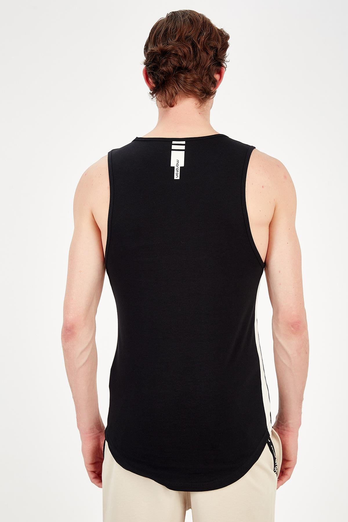 Maraton Active Comfort Erkek Bisiklet Yaka  Kolsuz Gym T-shirt 19309