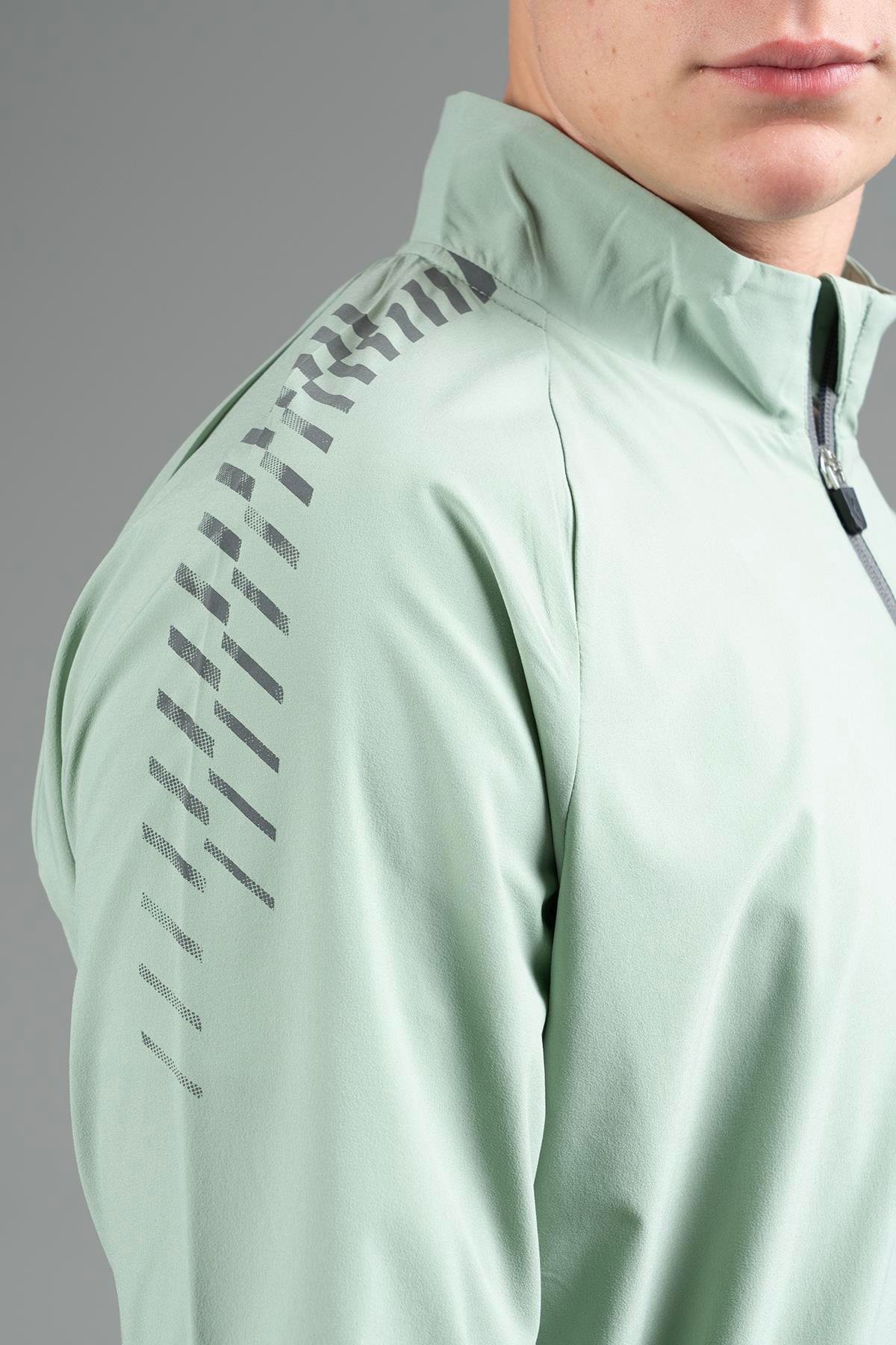 Maraton Active Comfort Erkek Dik Yaka Dar Paça Reglan Kol Antrenman Su Yeşili Eşofman Takımı 22663