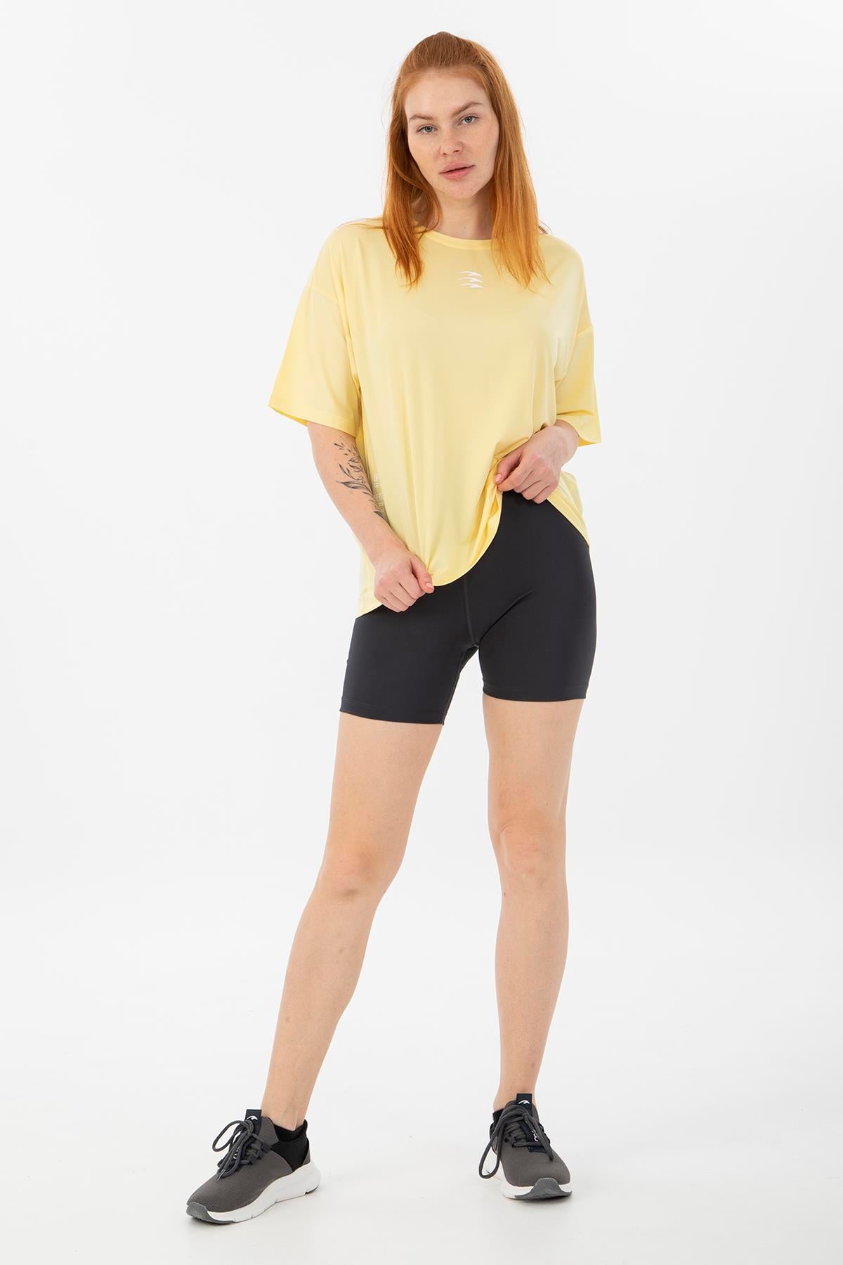 Maraton Active Comfort Kadın Bisiklet Yaka  Kısa Kol Training T-shirt 21209