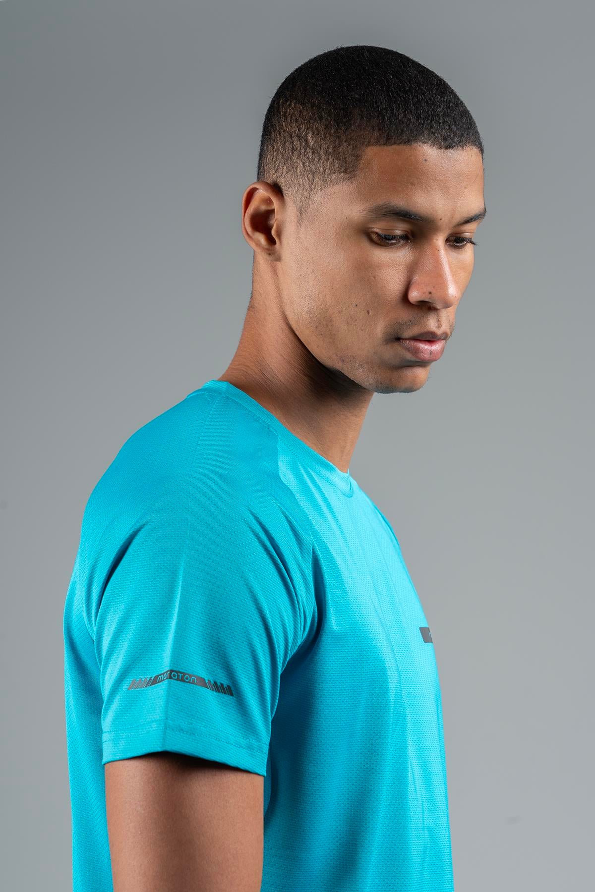 Maraton Active Regular Erkek Bisiklet Yaka  Reglan Kol Koşu MAVİ T-shirt 22750