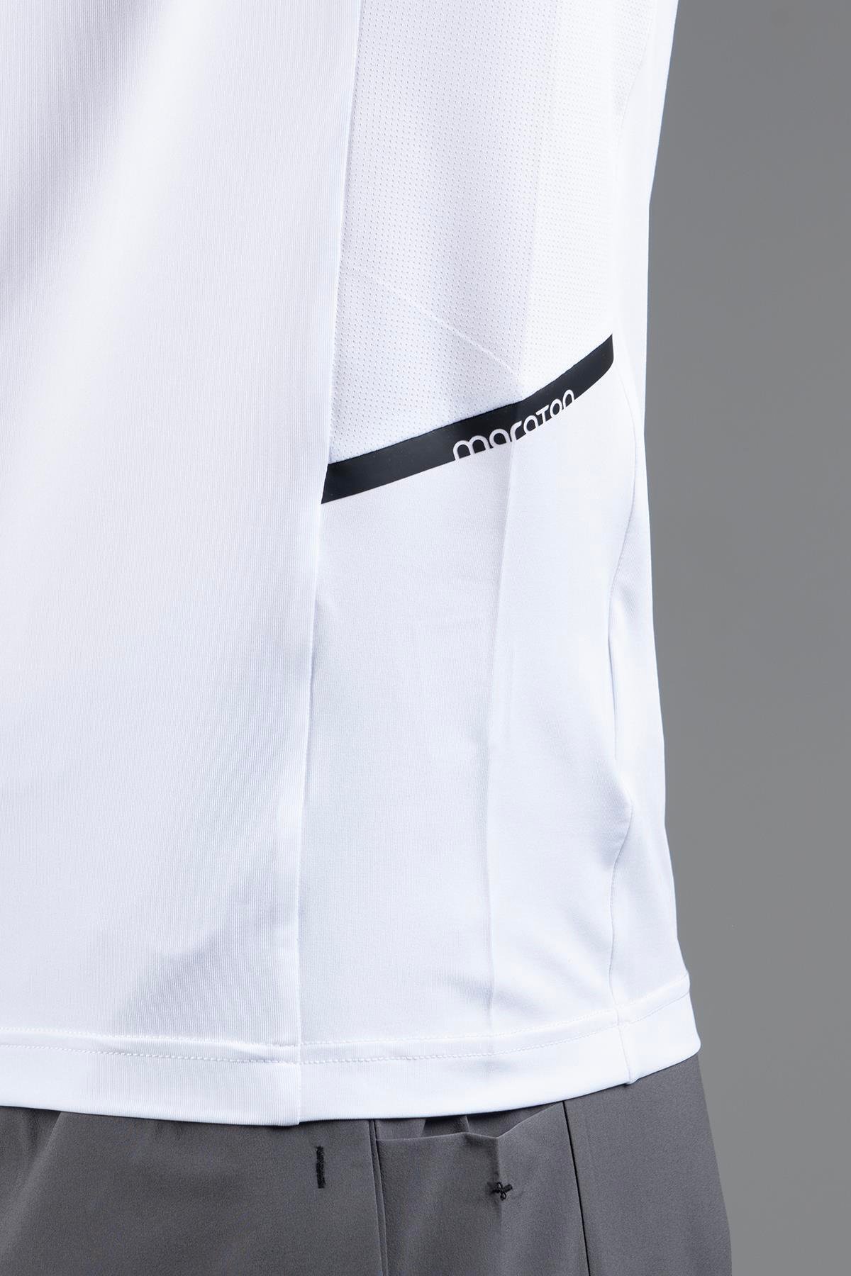 Maraton Active Regular Erkek Bisiklet Yaka  Reglan Kol Gym Beyaz T-shirt 22747
