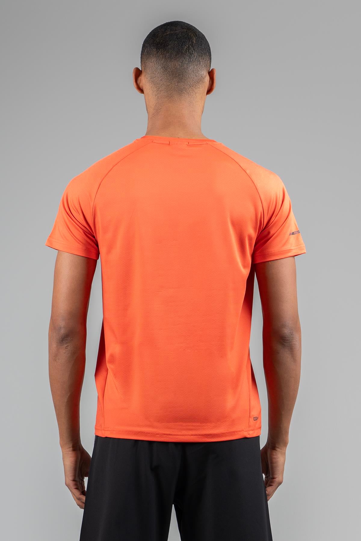 Maraton Active Regular Erkek Bisiklet Yaka  Reglan Kol Koşu Turuncu T-shirt 22750