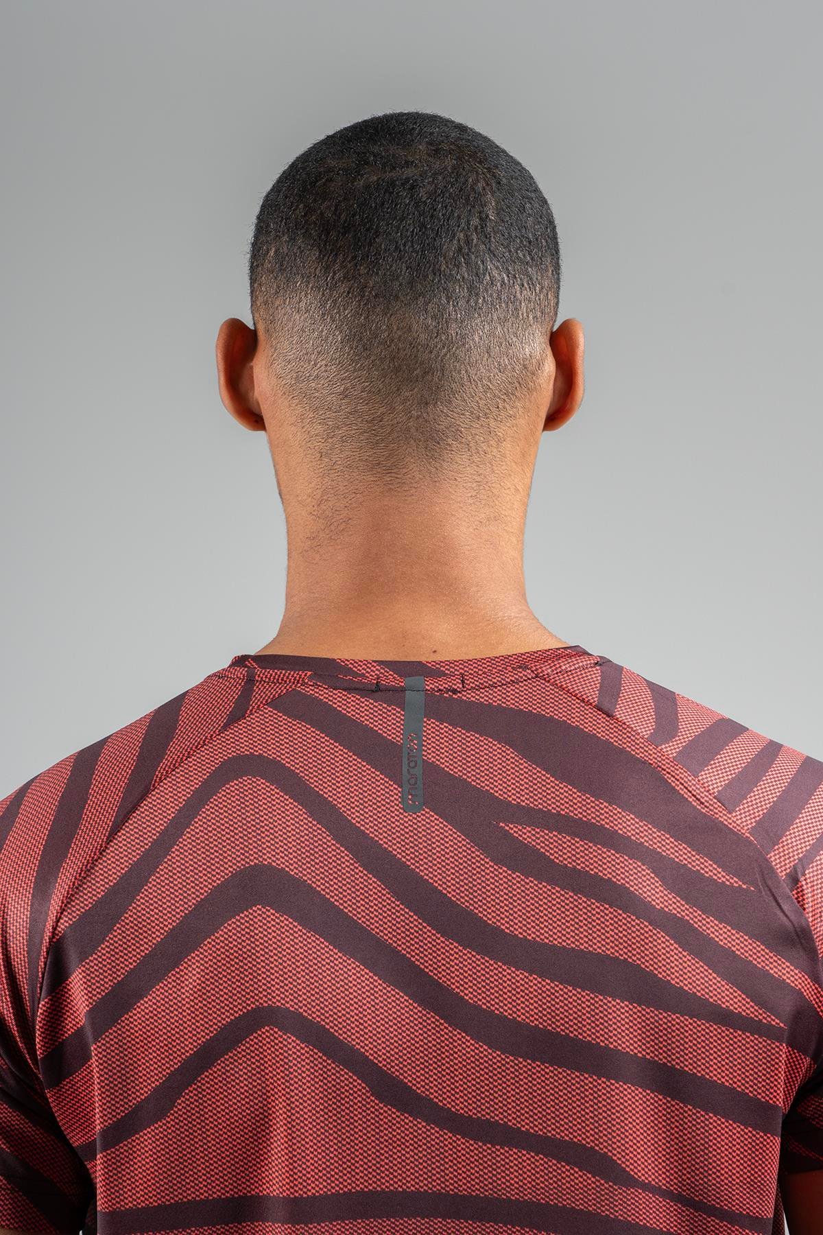 Maraton Active Regular Erkek Bisiklet Yaka  Reglan Kol Koşu Kırmızı T-shirt 22734