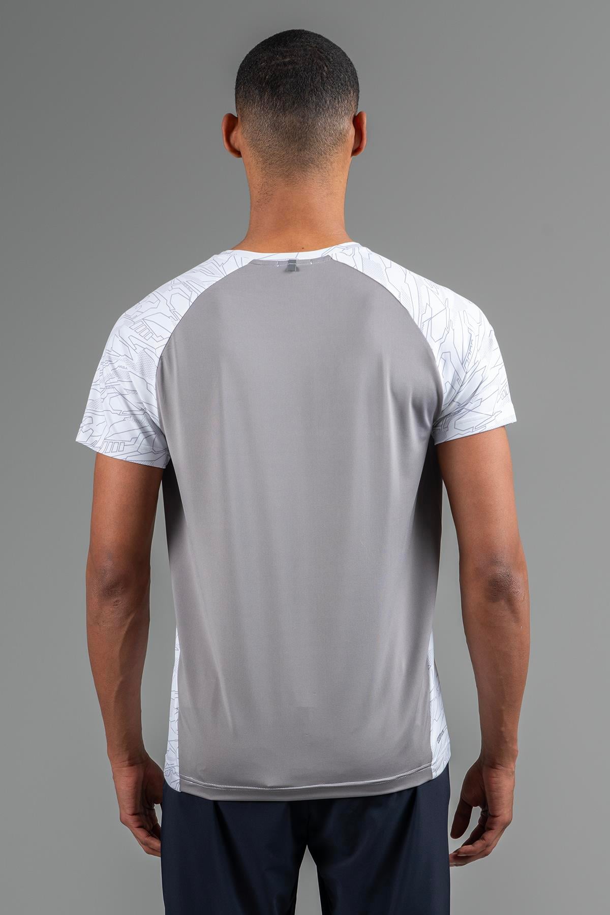 Maraton Active Regular Erkek Bisiklet Yaka  Reglan Kol Koşu Ekru T-shirt 22753