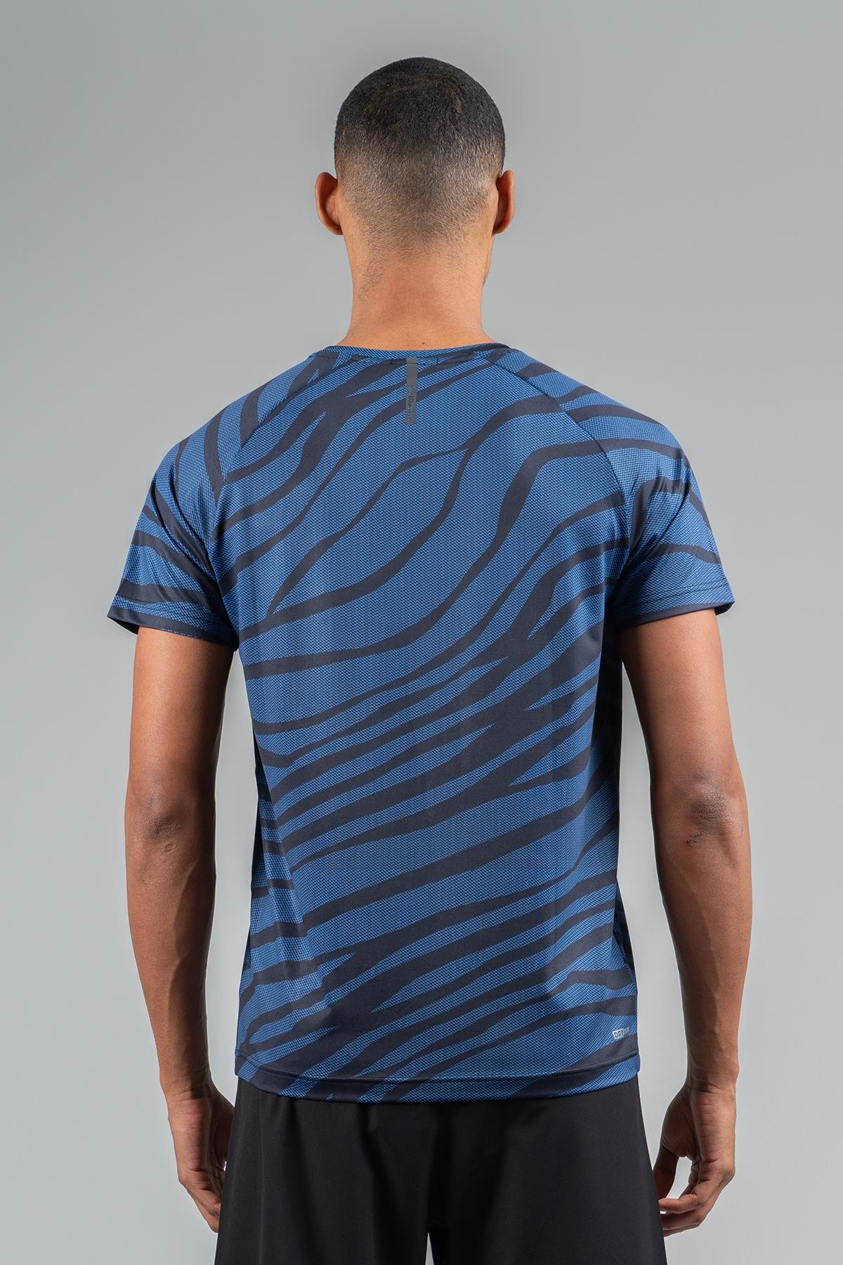 Maraton Active Regular Erkek Bisiklet Yaka  Reglan Kol Koşu Saks T-shirt 22734